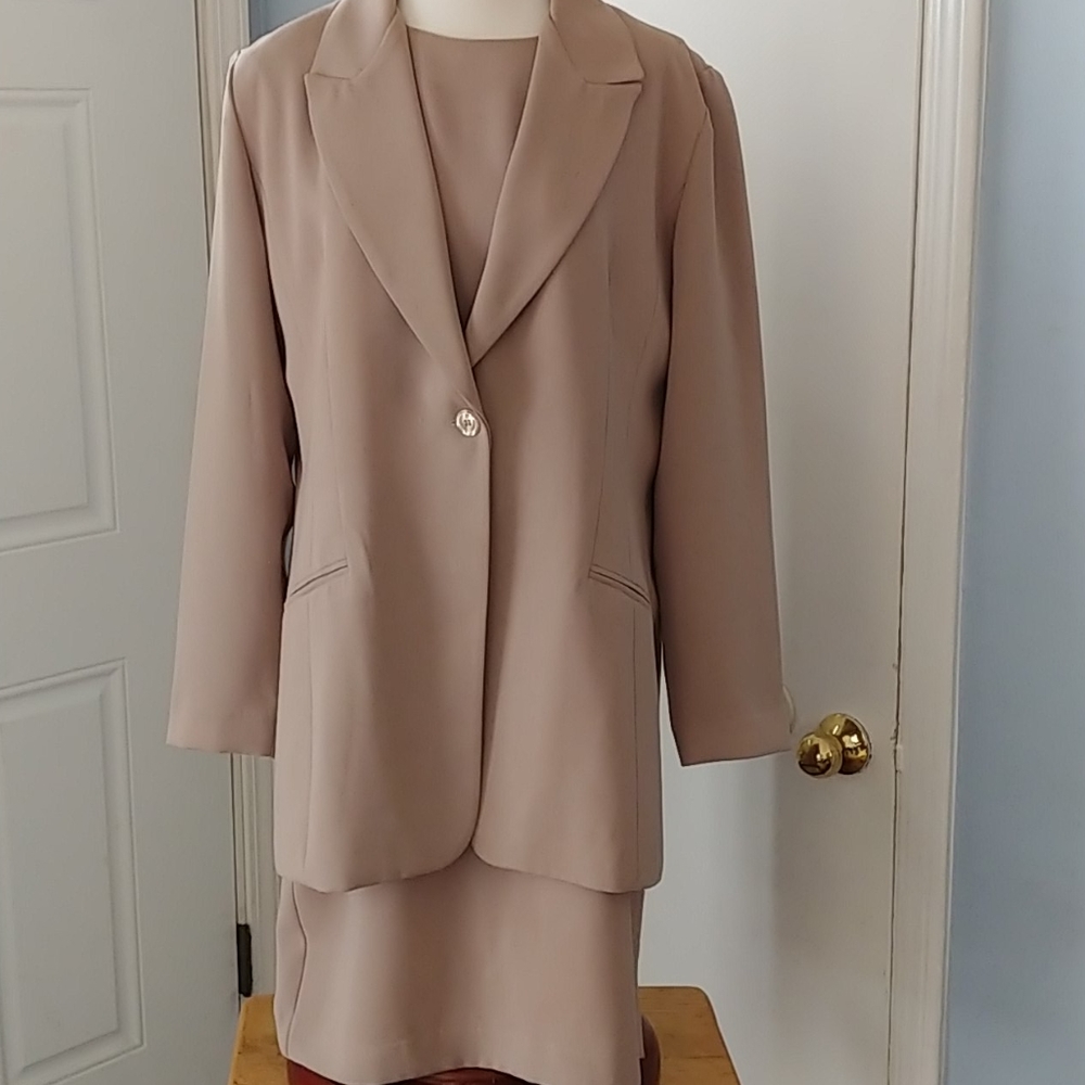 Tan Two-Piece Dress Suit